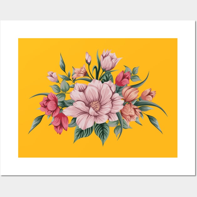 Bouquet Flower Wall Art by Mako Design 